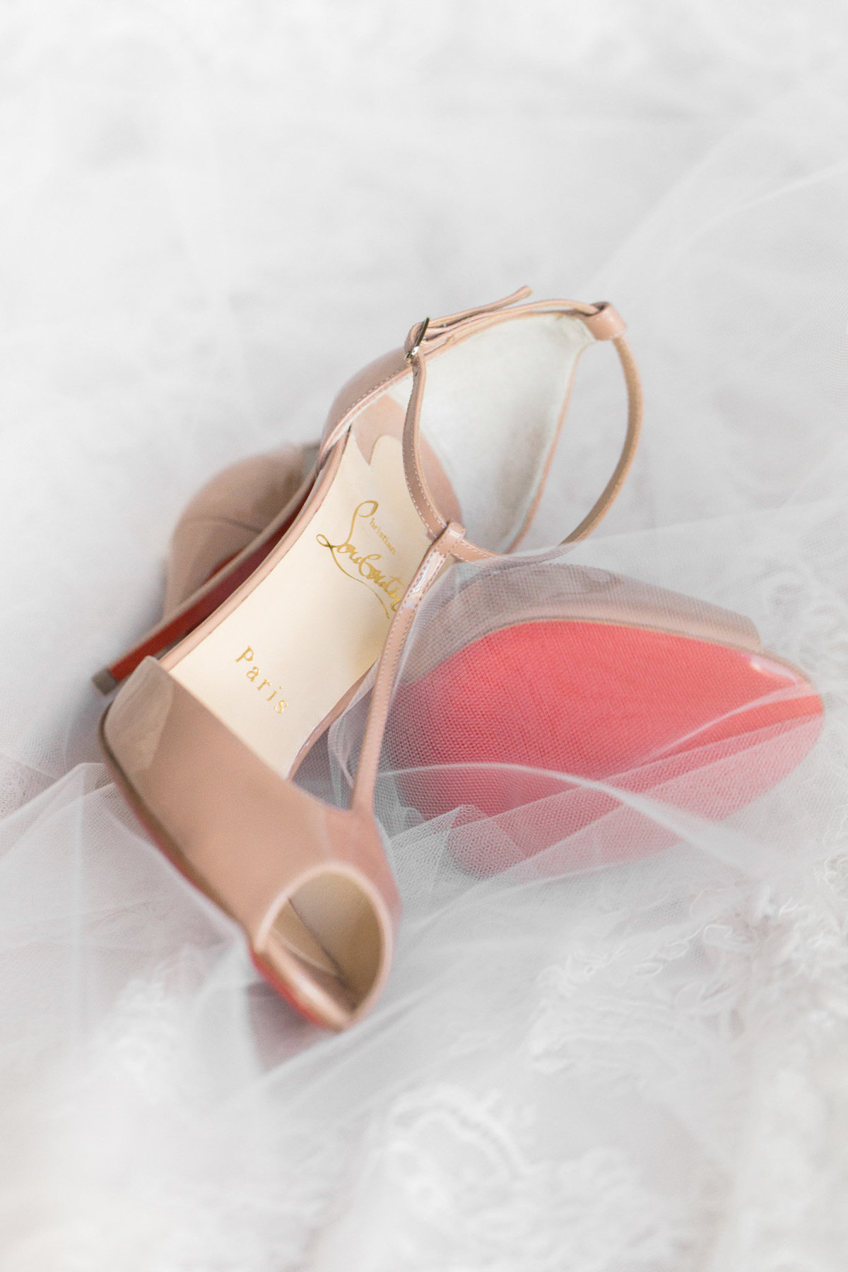 Designer wedding shoes for the luxury bride.  Photograph by Rebecca Cerasani.