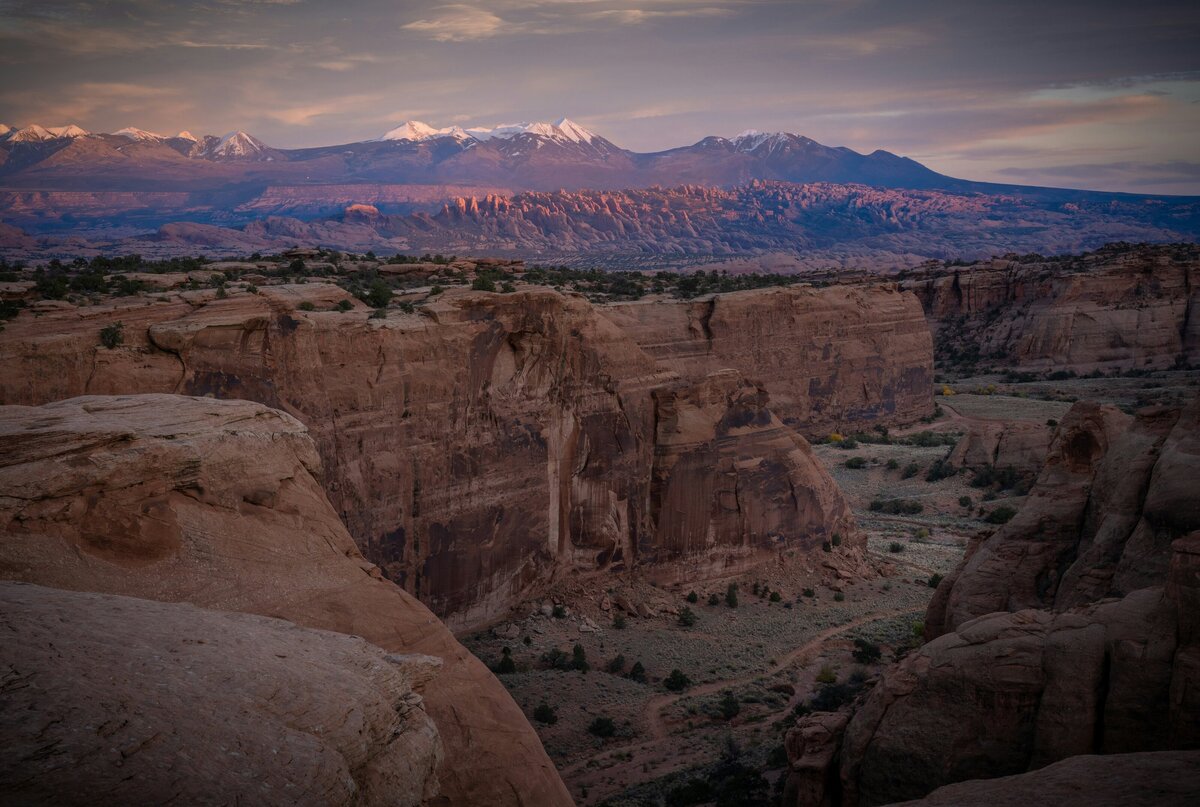 Canyons and mountains in southeastern Utah