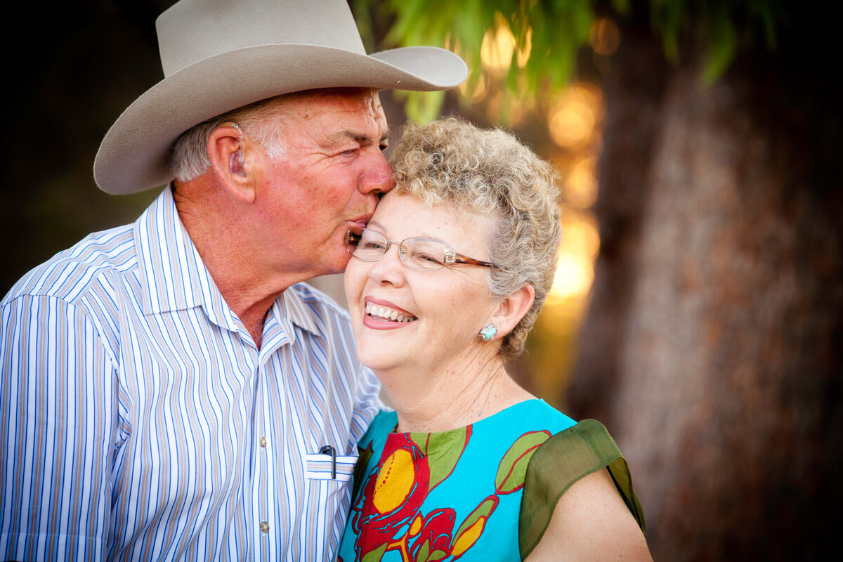 elderly couple outdoors at Emerald, QLD