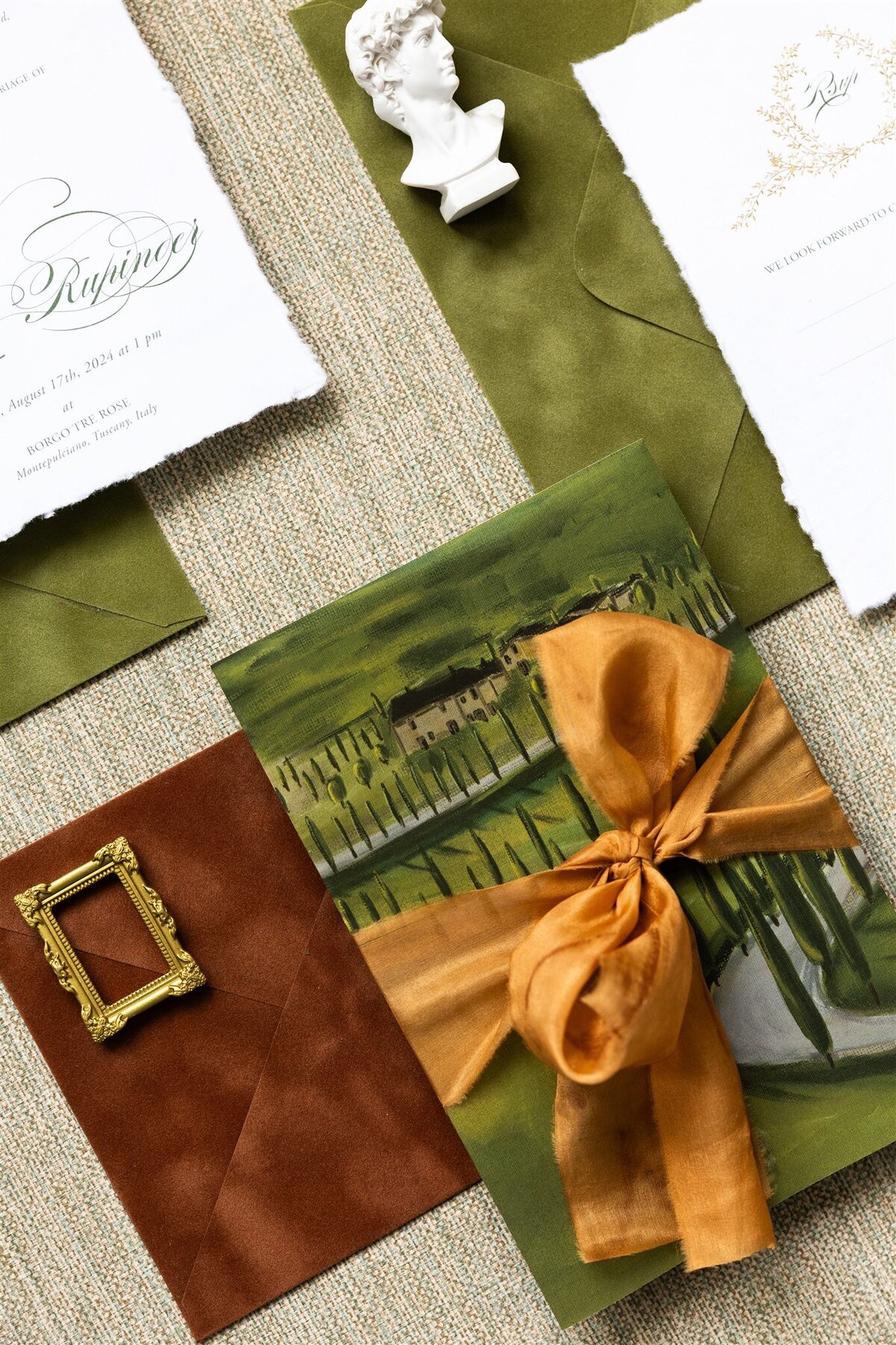 Tuscany Italy destination wedding invitation 6