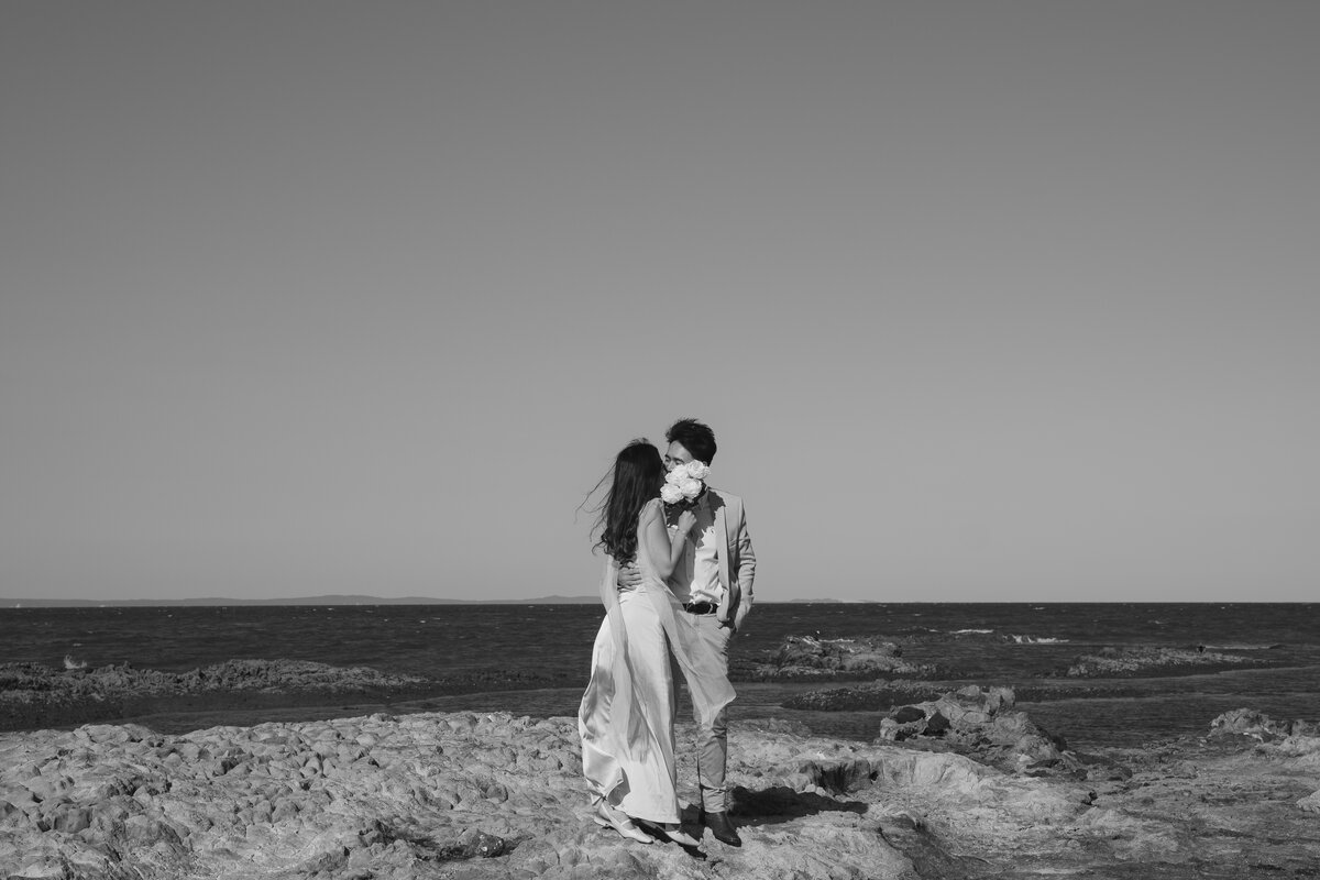 Luxury beach elopement.