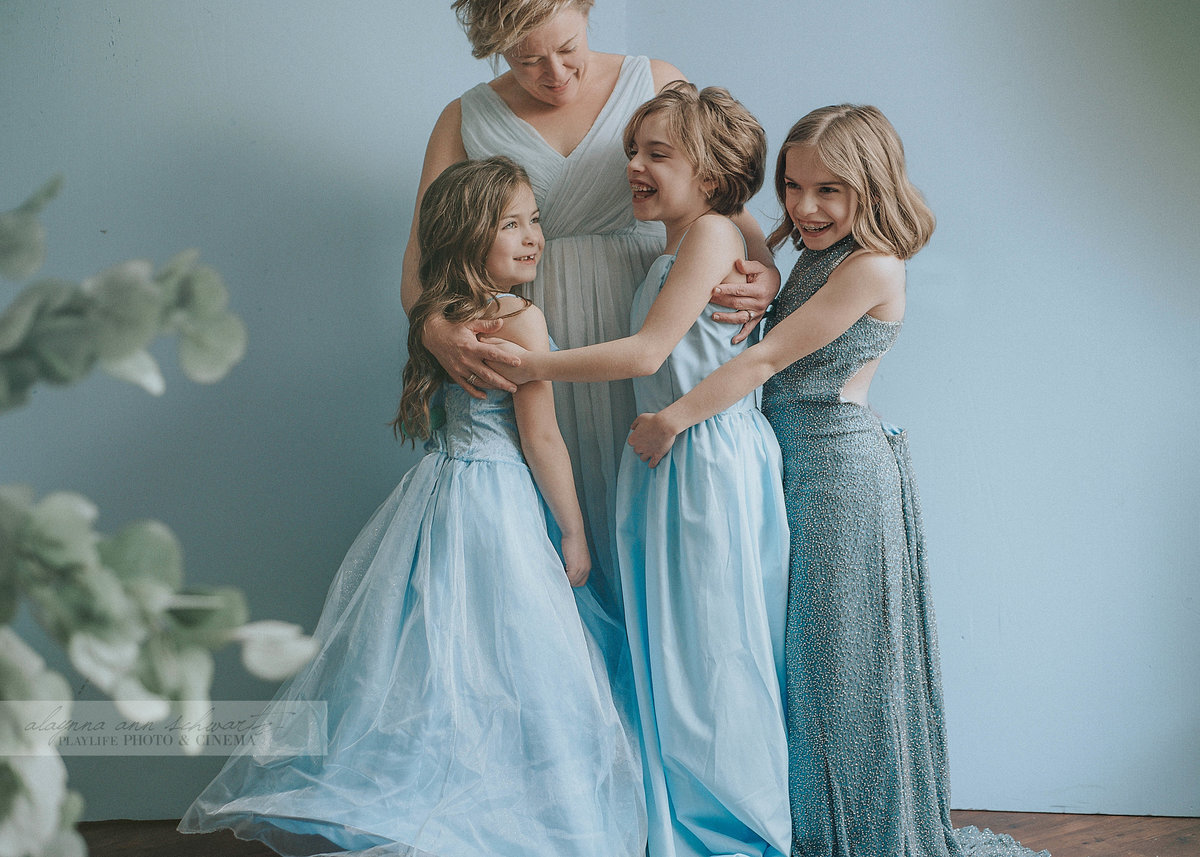 Three gorgeous girls and their Mamma in a makeover and photoshoot session