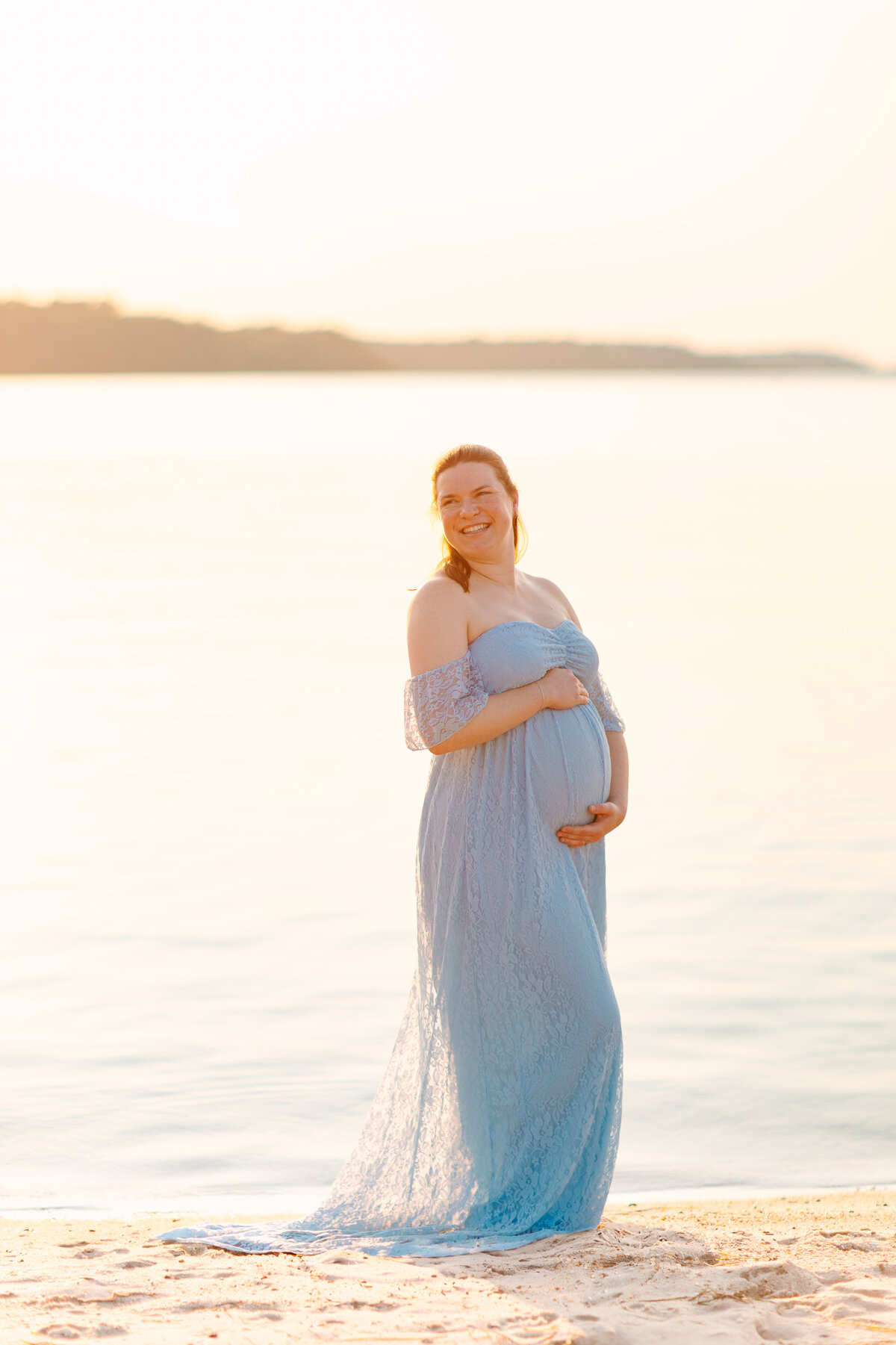 Beach maternity photos