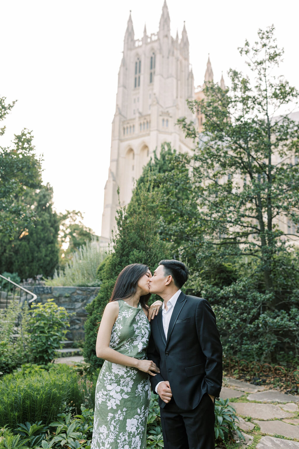 Washington, D.C. National Cathedral Engagement Photos | Adela Antal Photography