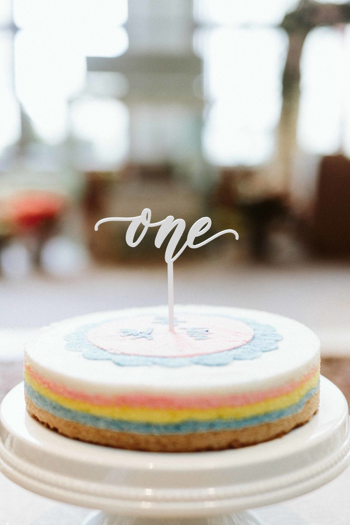 1st birthday cake decor idea