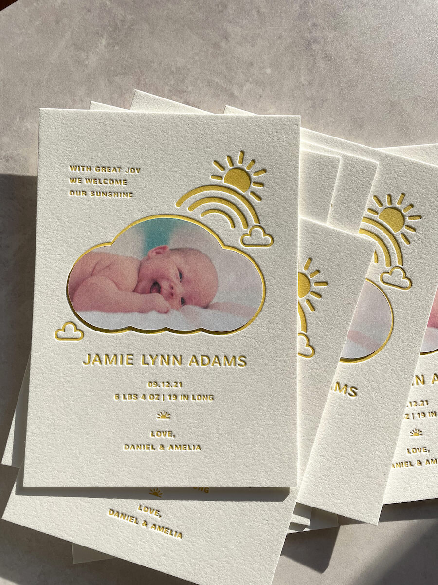 yellow-baby-announcement-card-sunny-letterpress-bodega-press-
