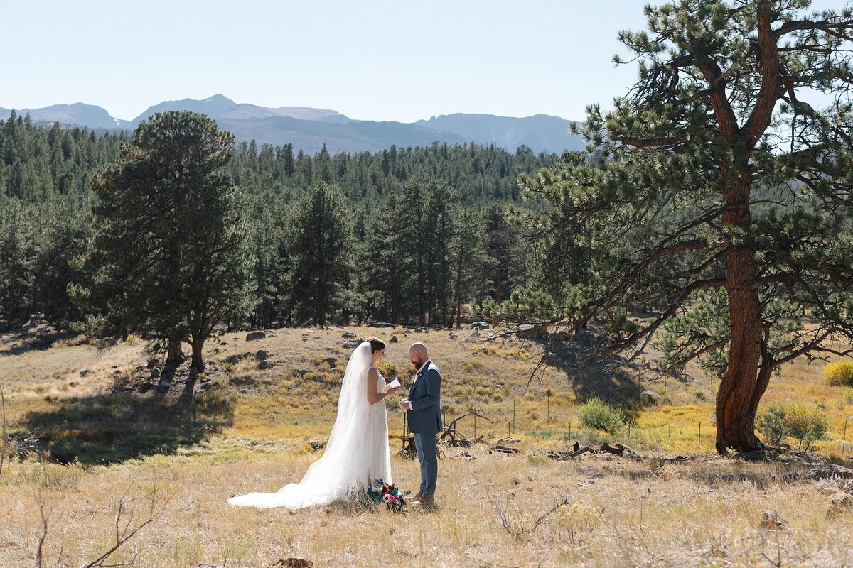 Rocky Mountain national park elopement