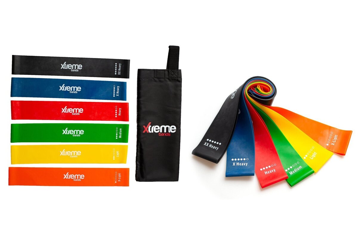 Exercise bands against amazon white background
