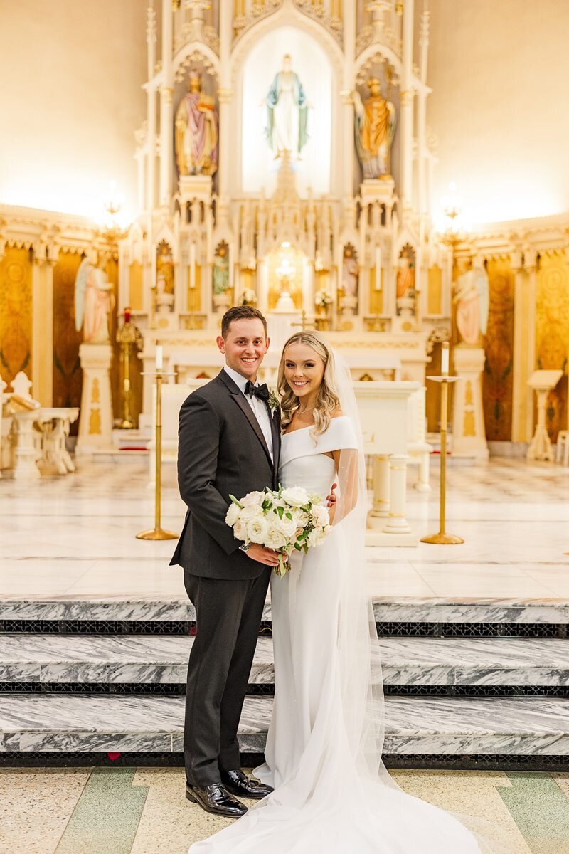 Wedding Ceremony at St. Mary’s in Evansville140