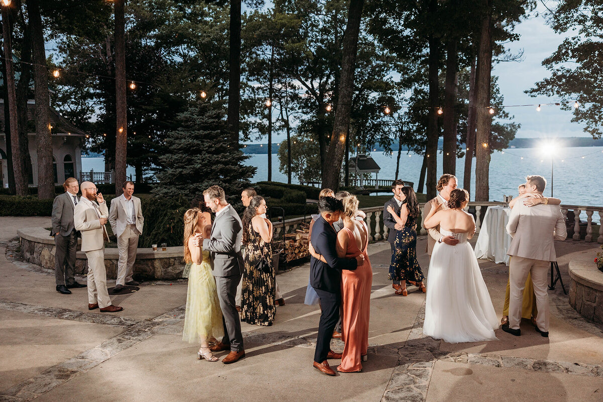 Red Pine Point Indian River Michigan Intimate Wedding Reception Dancing K. E. Rogers Photography-43