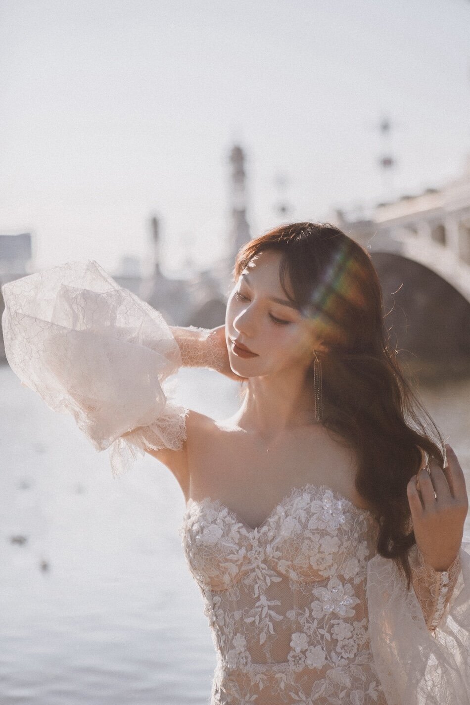 Destination wedding photoshoot, Ricca Sposa Couture dress.