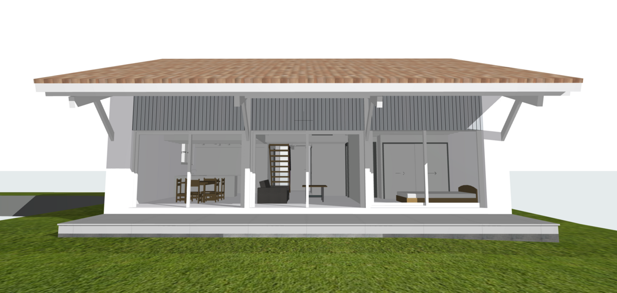 Design lumineux et respectueux de l’environnement pour la Maison Girolle 3 travées