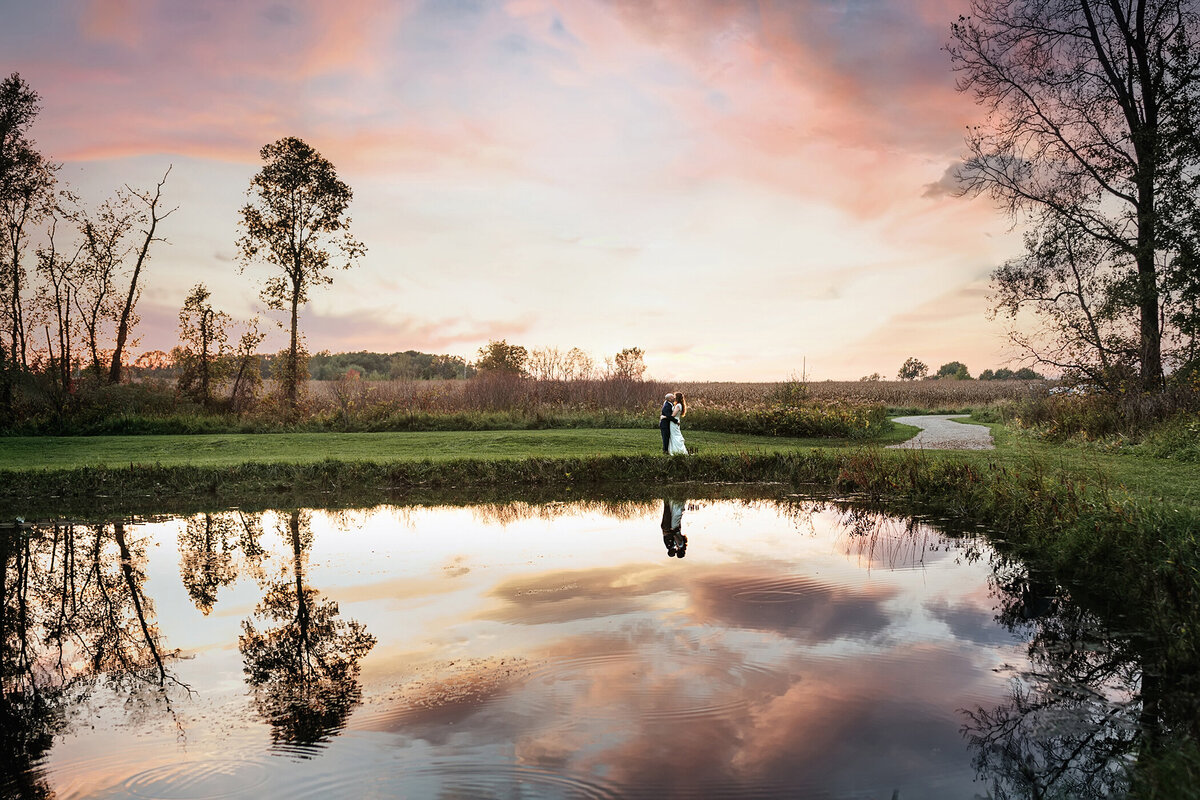 michigan sunset wedding top photographer bear creek farm