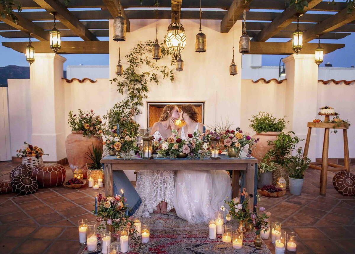 Belmond El Encanto, Santa Barbara, California wedding bride and groom