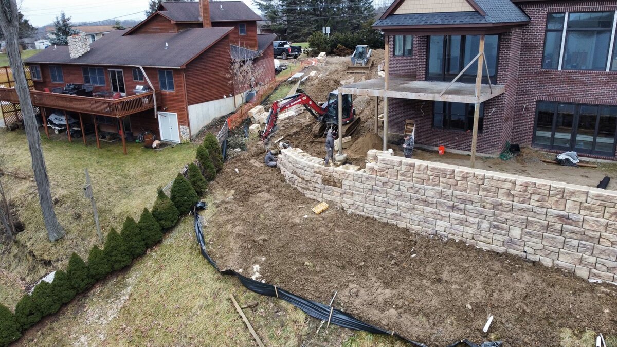 white-lake-michigan-new-build-redi-rock-retaining-wall (8)