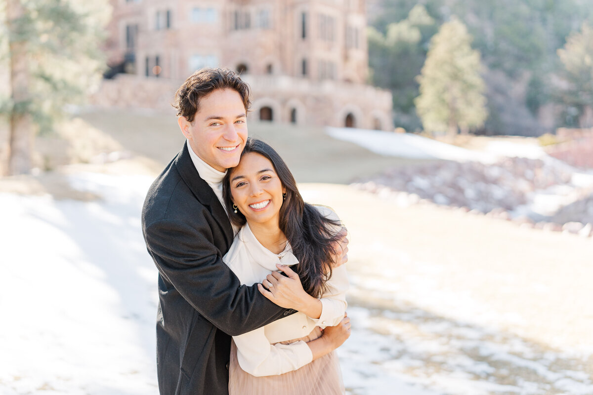 Glen Eyrie Castle Winter Engagment Pictures Colorado Springs Elena Spraguer Photography 0028