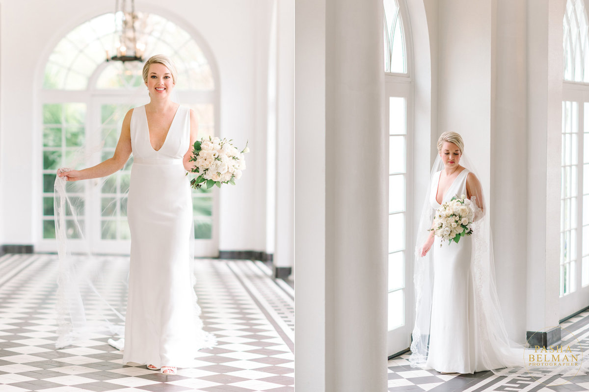 Lowndes Grove Wedding Bridal Photos in Charleston, SC - Top Charleston Wedding Photographer