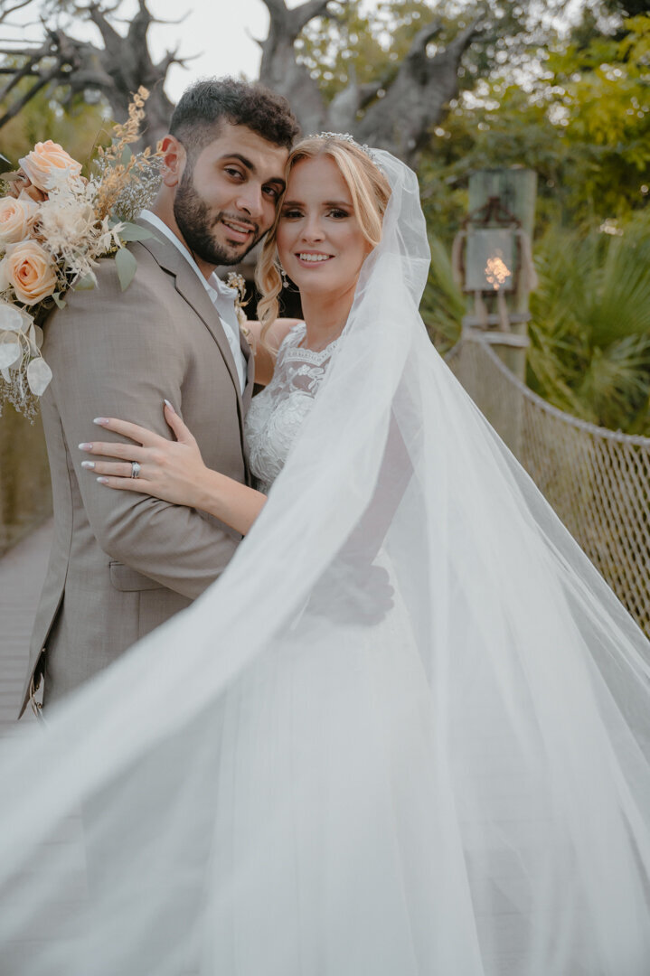 sunset wedding photos in florida
