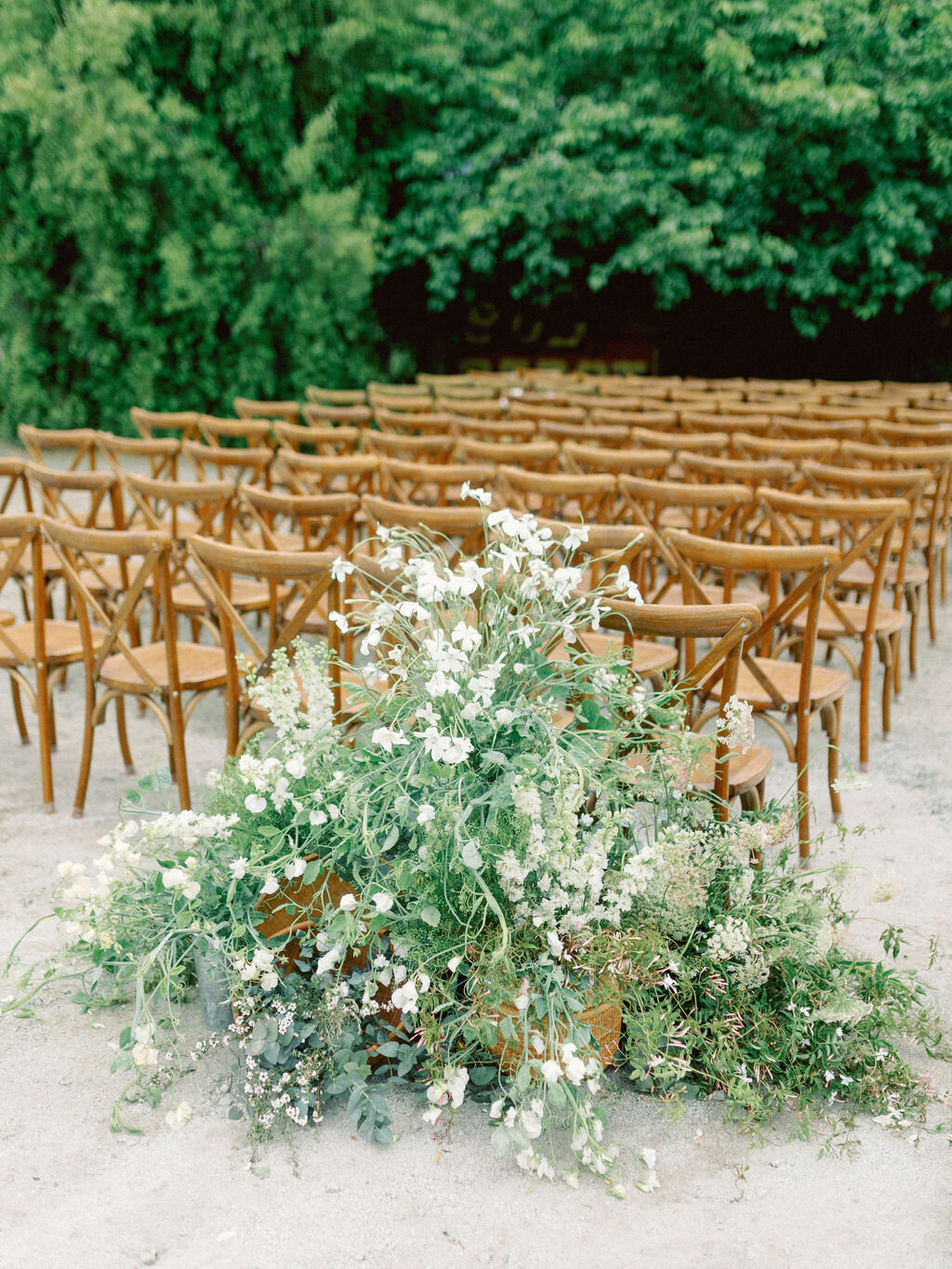 half moon bay wedding florals ceremony sikora events