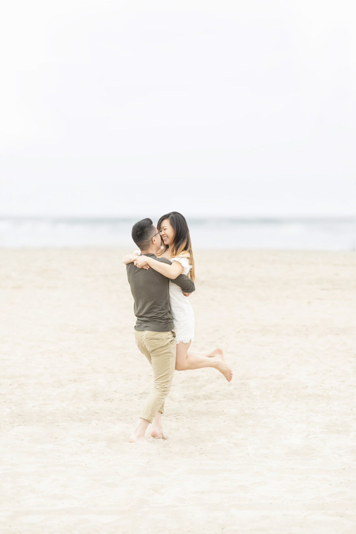 Wallace & Cera _ Engagement Portraits_ Santa Cruz Boardwalk & Beach_11