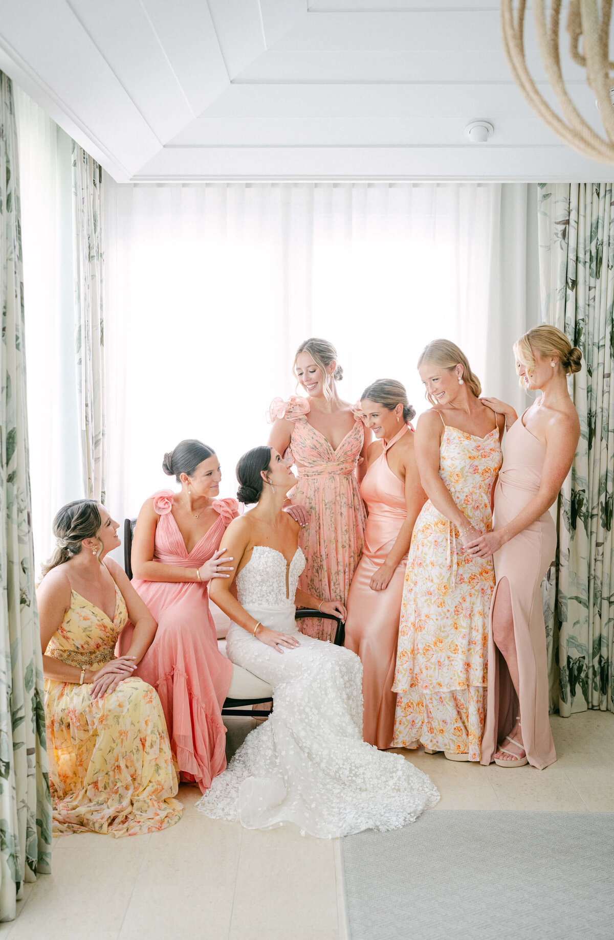 Bride getting ready at Rosewood Baha Mar,