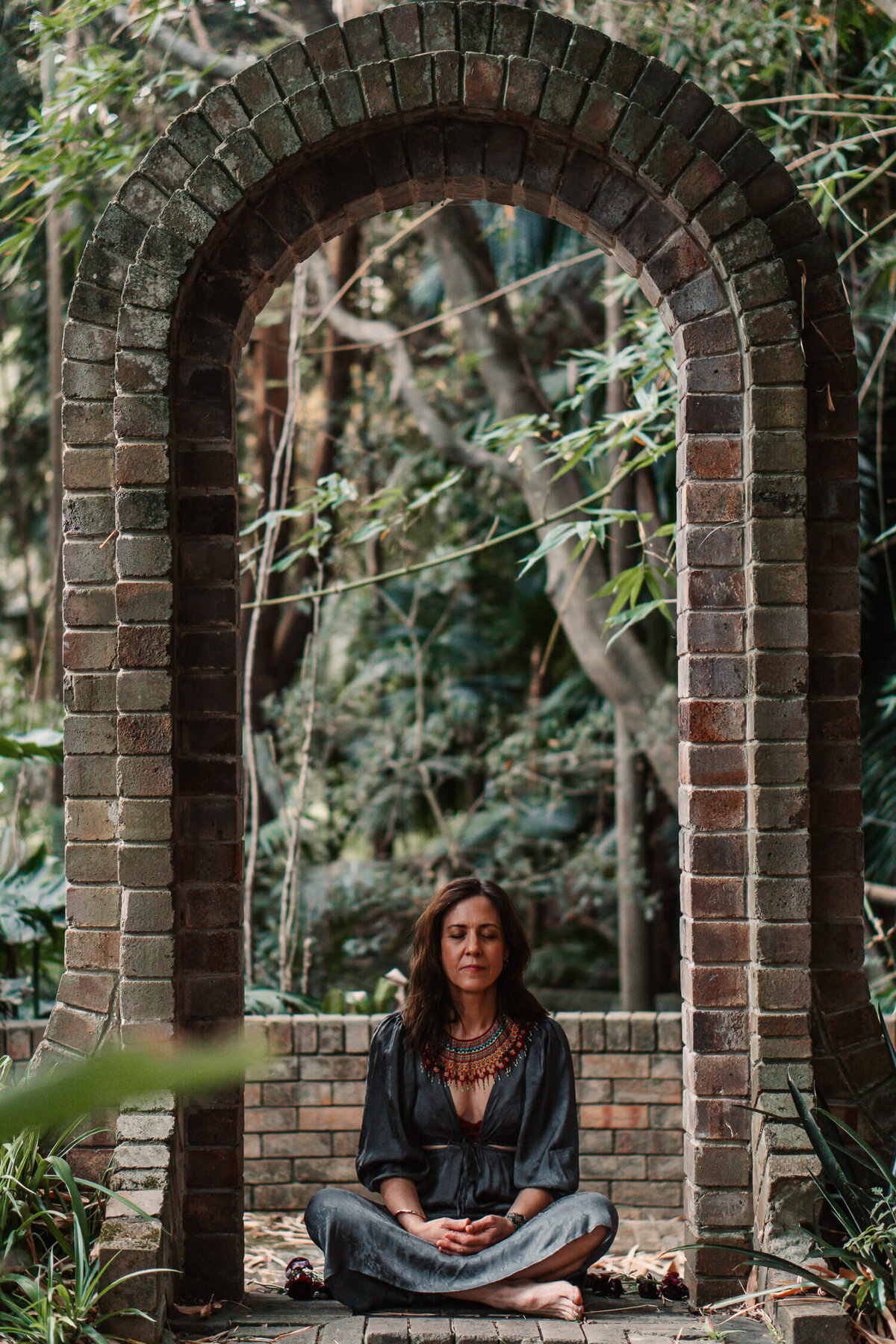 64- forest spiritual yoga photos Emma yogaroo Australia