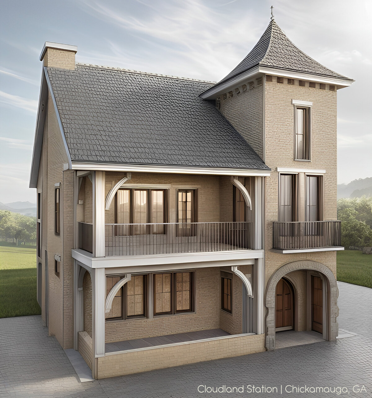 ai rendering fron exterior