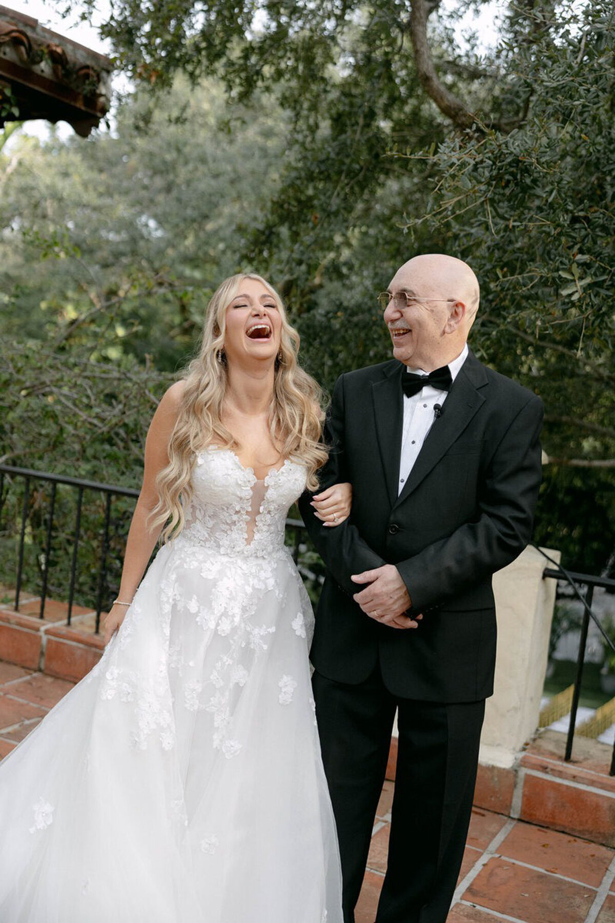 Bride and groom laughing, taken by one of the best orlando wedding photographers Marissa Nicole Photography