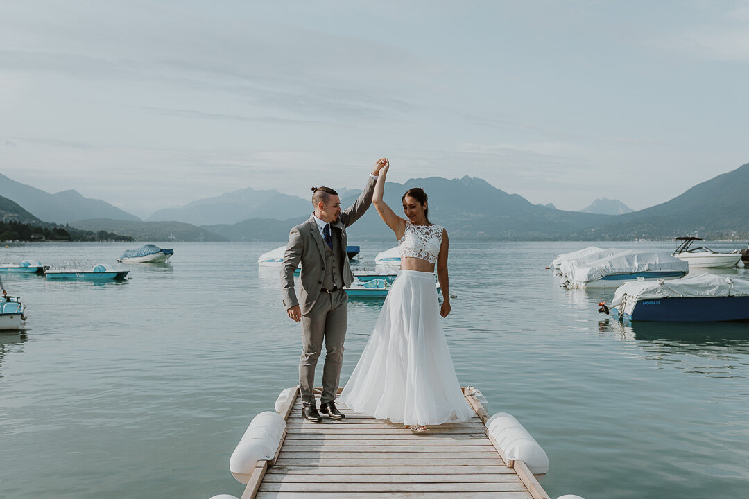 photo mariage lac annecy