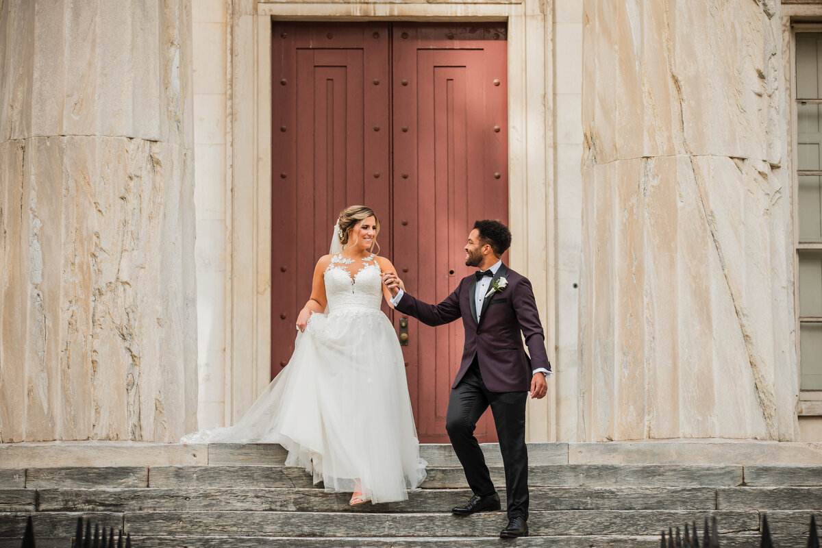 photo of bride and groom