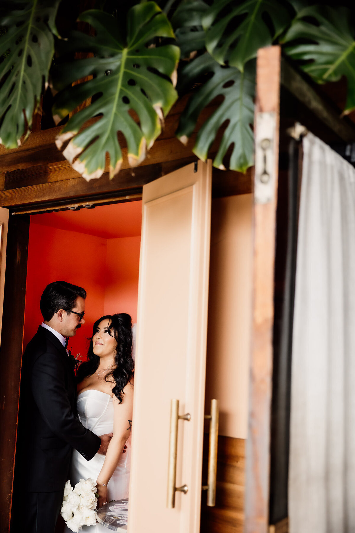 Archer Inspired Photography - Christina and Jake Wedding - Smog Shoppe Los Angeles - First Look and Couple Photos-104