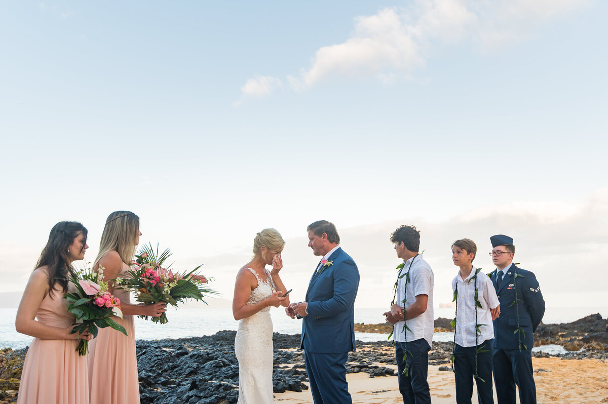 0077 - Fiegel - Amanda and Jon - Makena Cove Maui Wedding