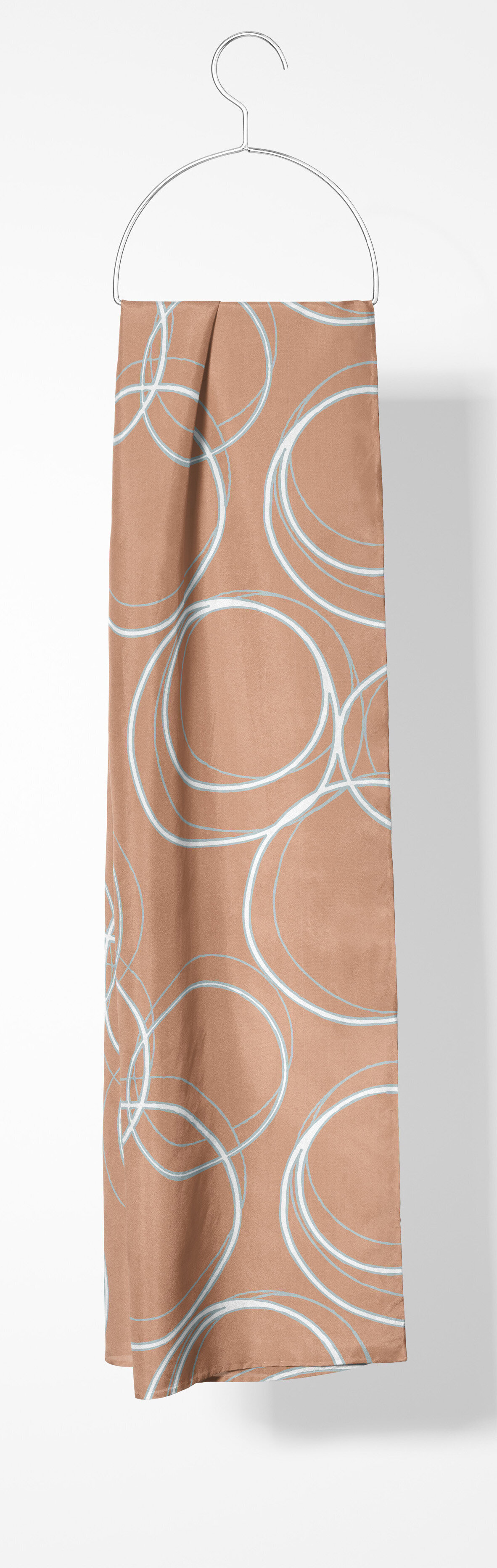 Silk Scarf on Hanger Mockup Swirl