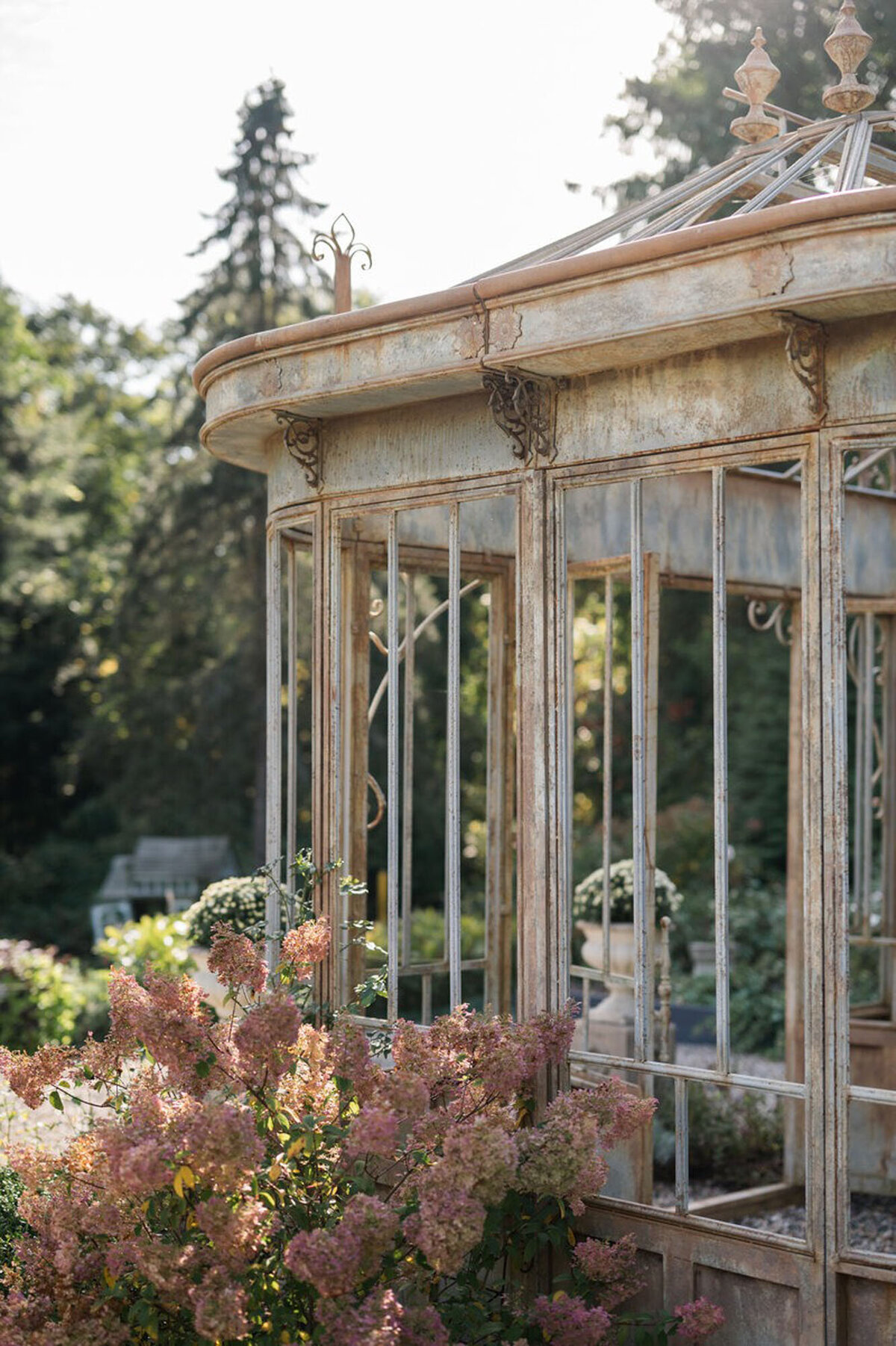 Greenhouse wedding venue captured by wedding photographer in Cincinnati, Ohio