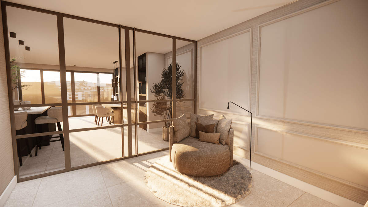 Render stalen deur sierlijst - Vera & Stan-min