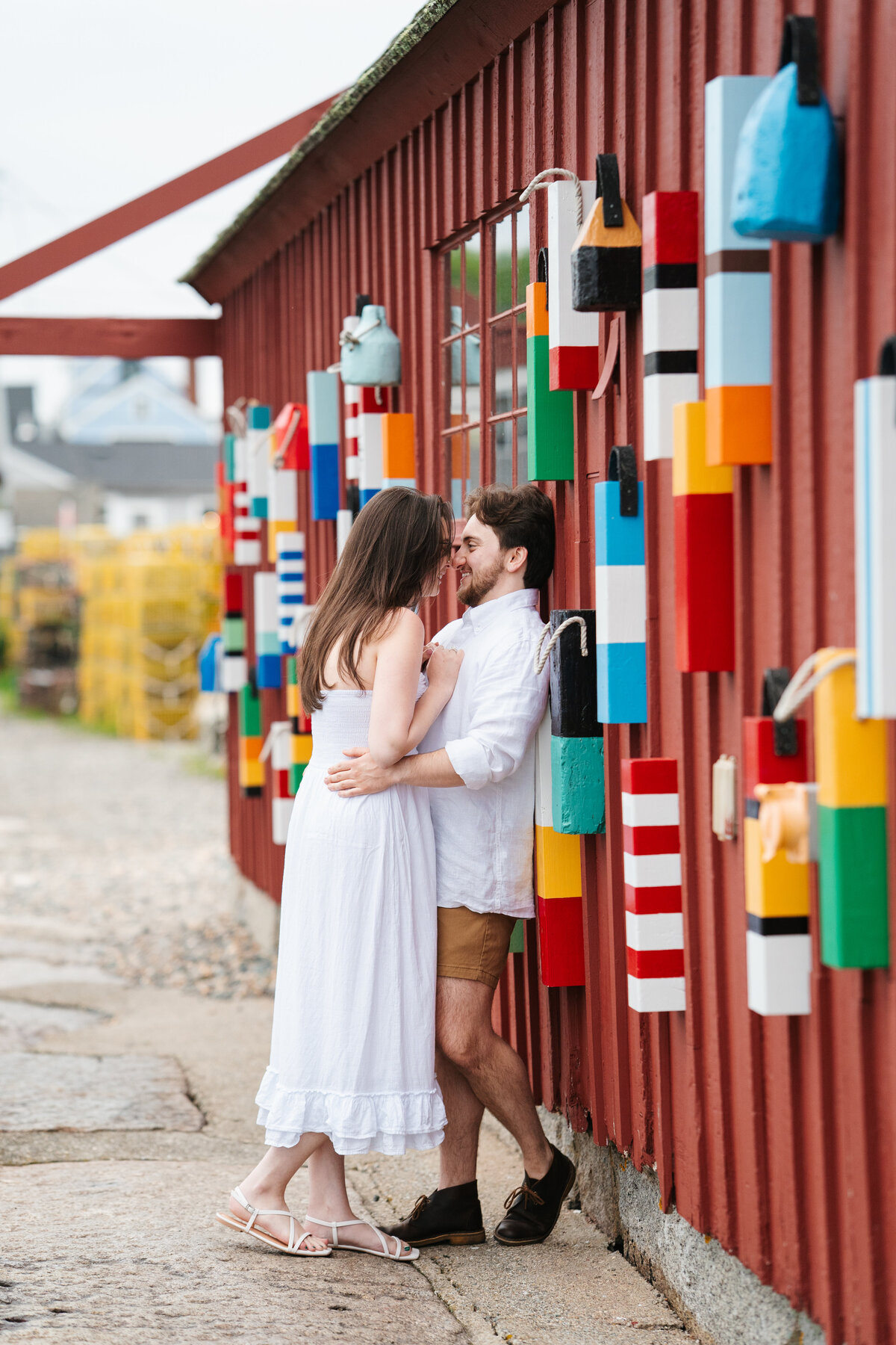Rockport, MA summer engagement photos