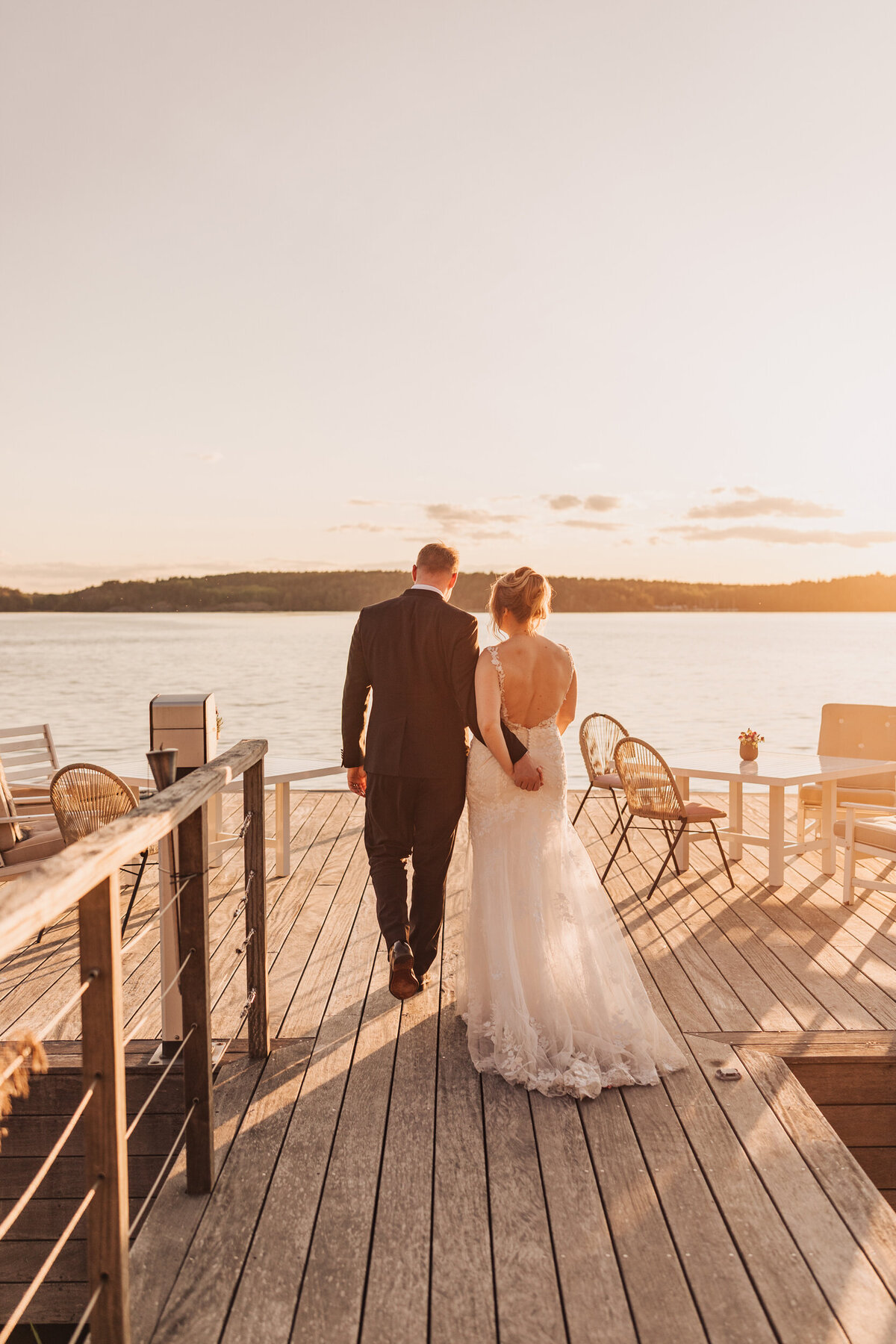 Bröllopsfotograf Stockholm golden hour