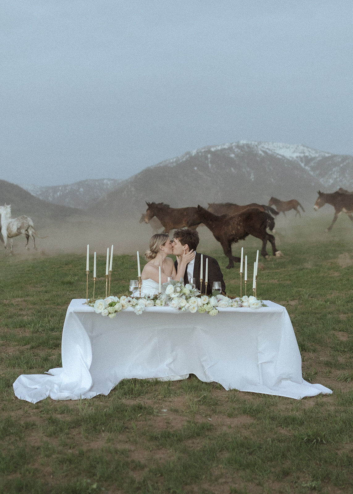 horses-behind-mountain-wedding-table