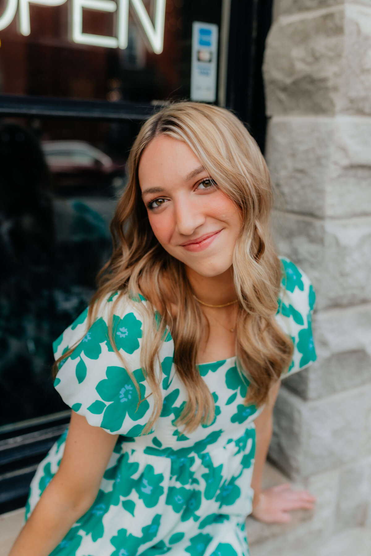 Candid senior photography for modern teen girls in Ohio, celebrating personality and confidence with fun, fashion-forward portraits