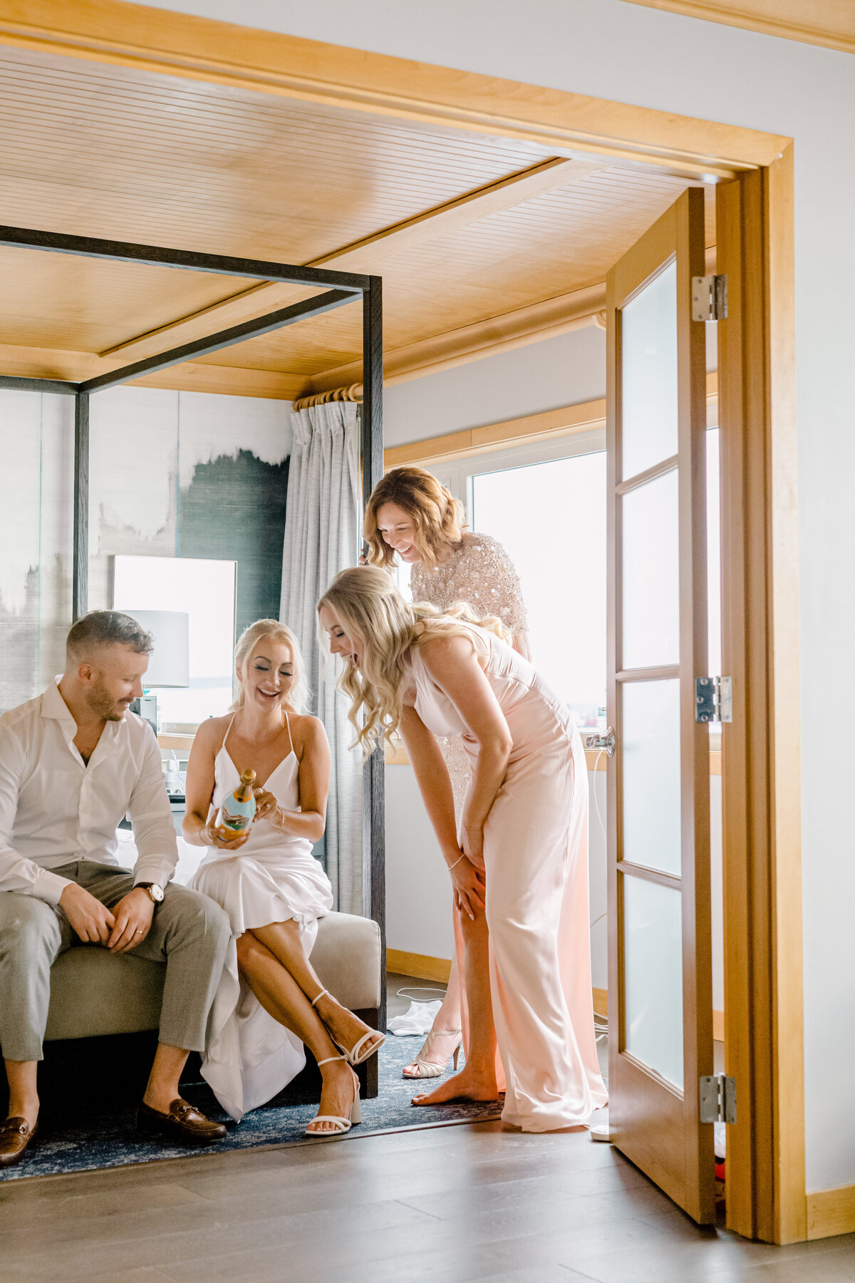 A Glamorous Wedding At The Edgewater Hotel With Pops Of Champagne, Pearls, And Nostalgia-Seattle Bride Real Wedding Submission By Something Minted-5