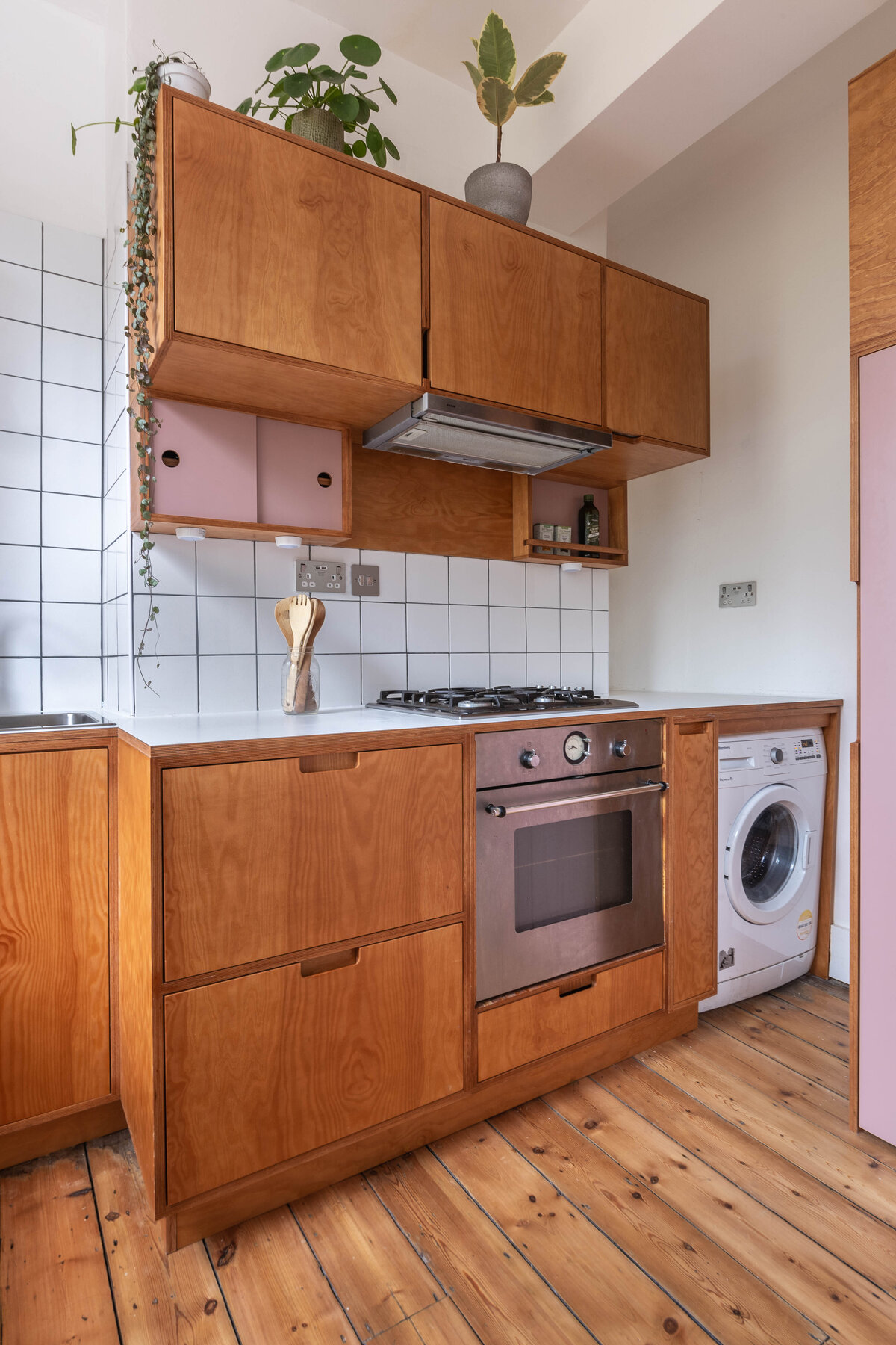 kitchen utility room plywood