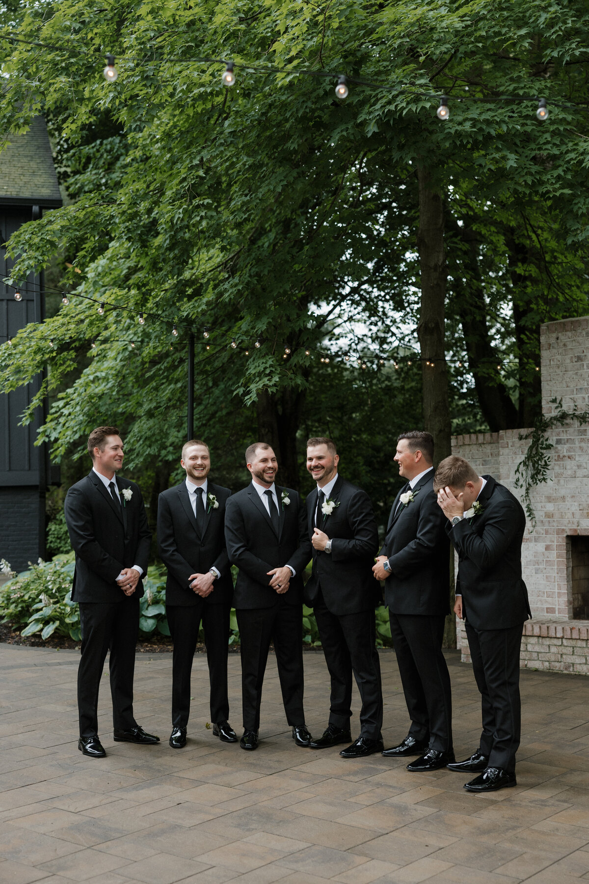 Indianapolis wedding photographer groomsmen portrait photo