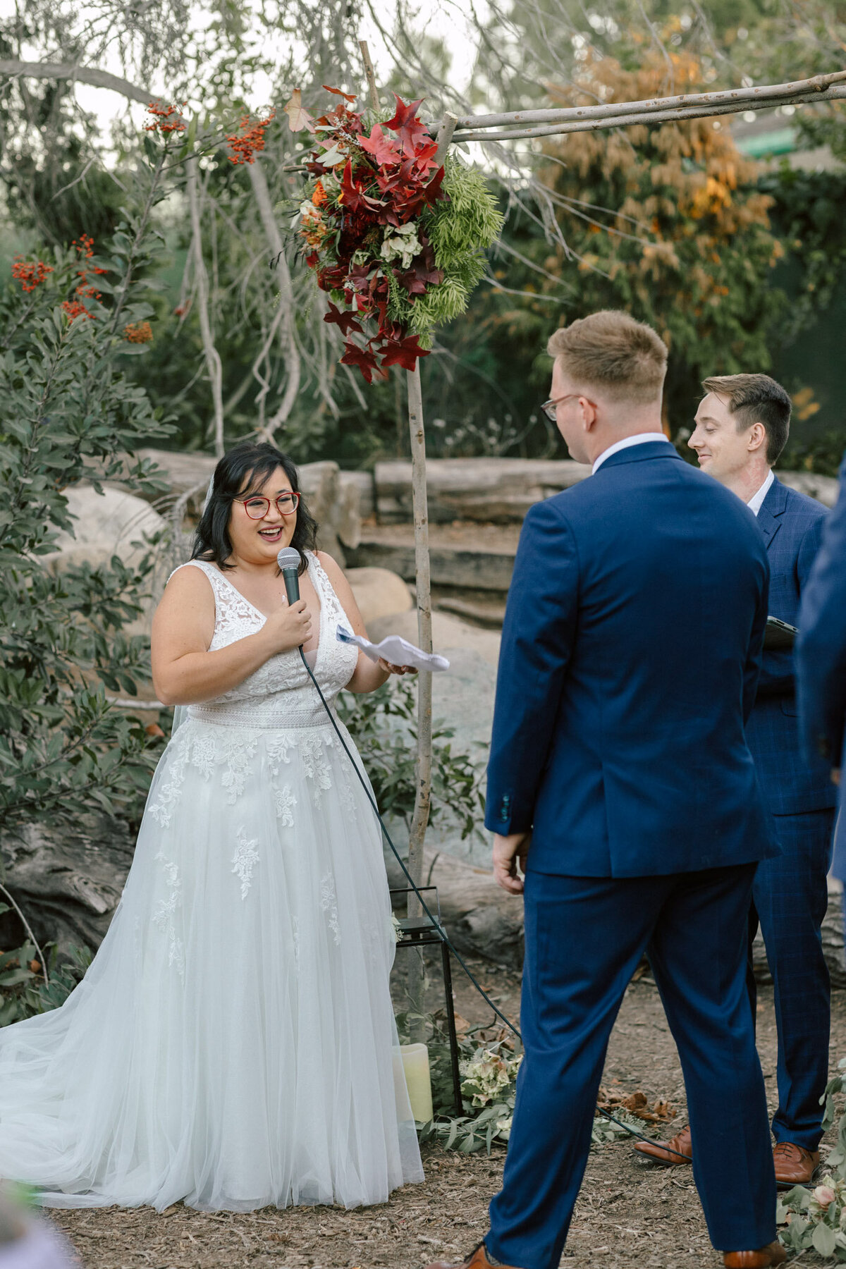 A wedding at the Environmental Nature Center in Newport Beach, CA