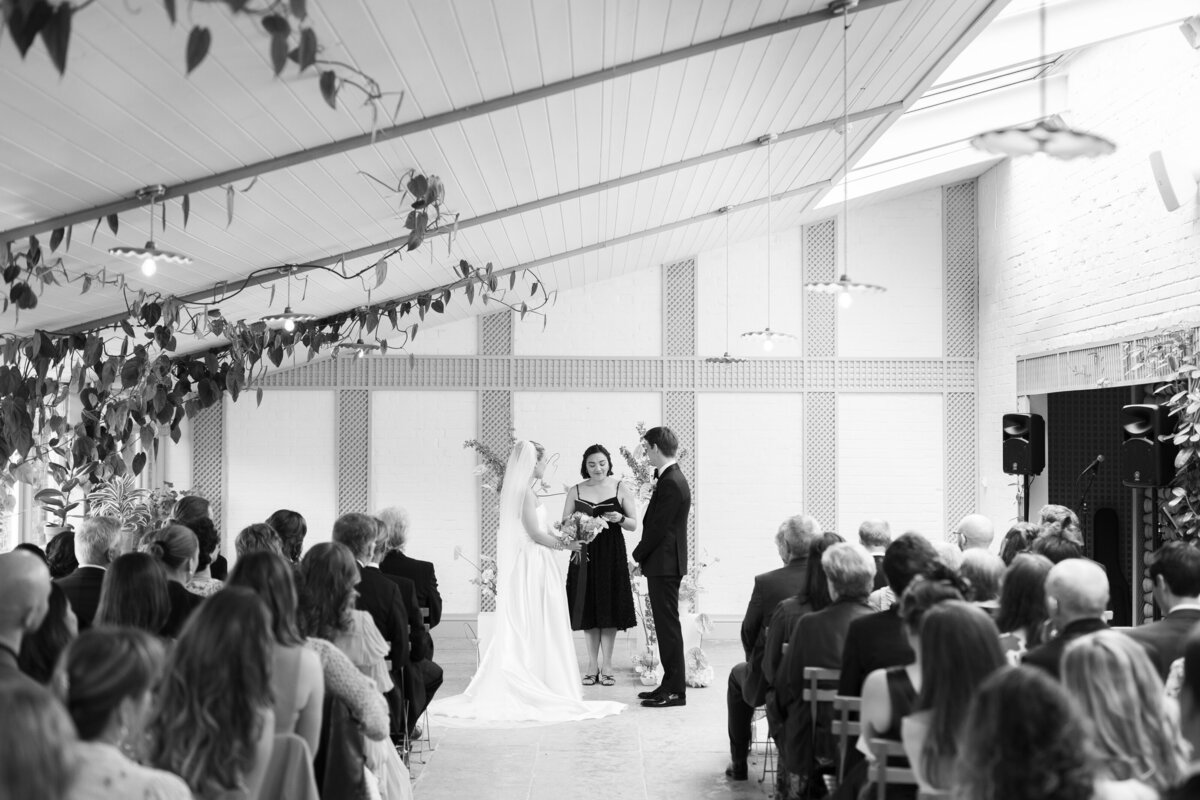 Wedding ceremony at Kin House