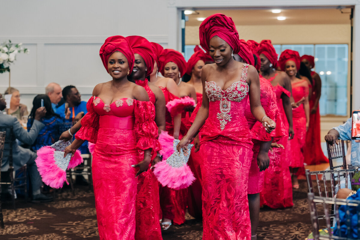 Tolu and Francis Oruka Events Wedding and event planners Toronto canada planner African Nigerian Ghana fusion  asoebi bella baby blue aso oke kente gele152