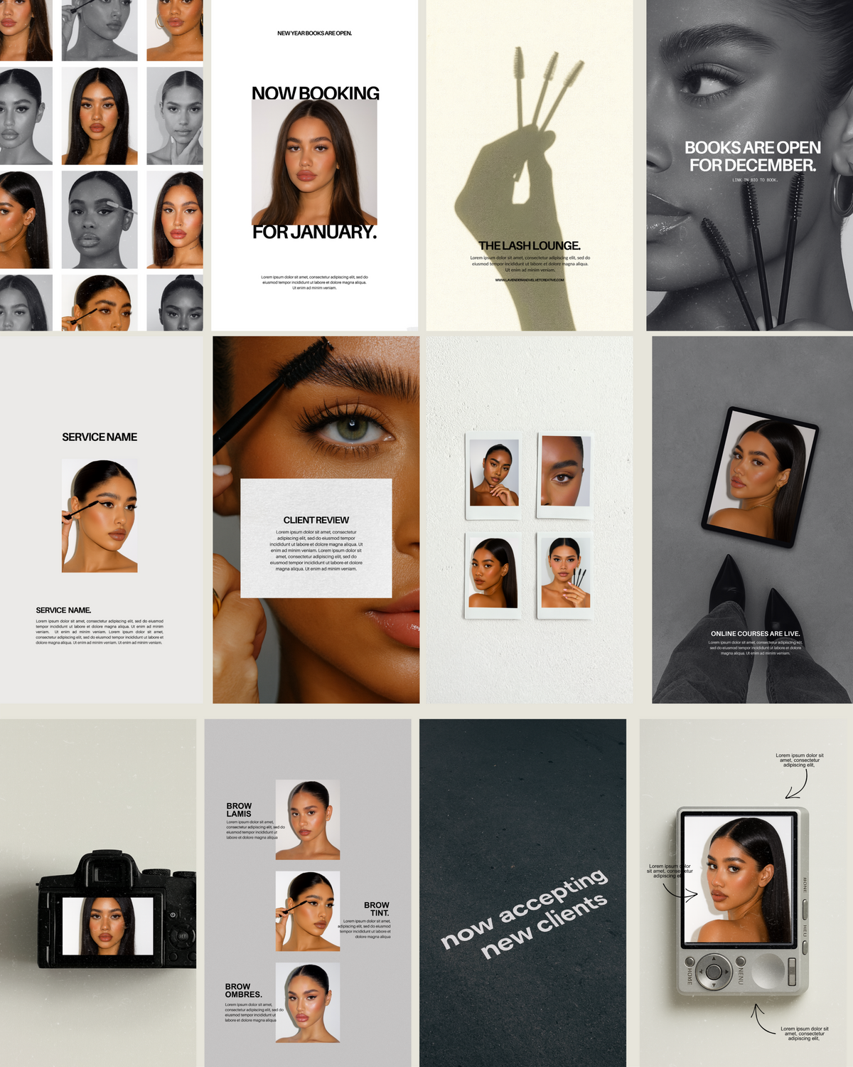 Aesthetic Canva Social Media Templates for Beauty Businesses