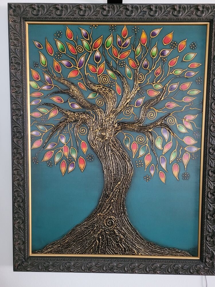 Beautiful framed tree art