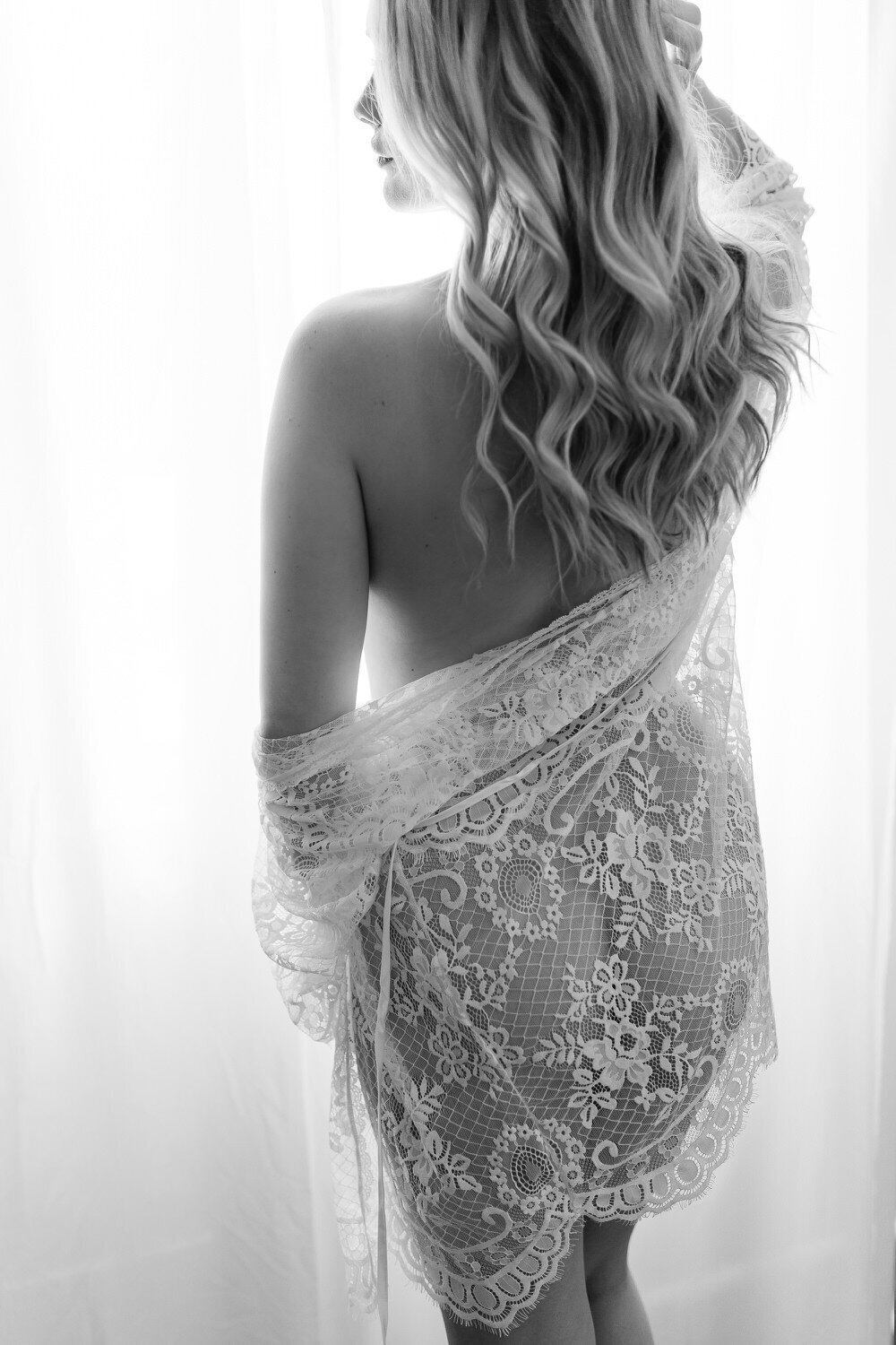 lace robe boudoir