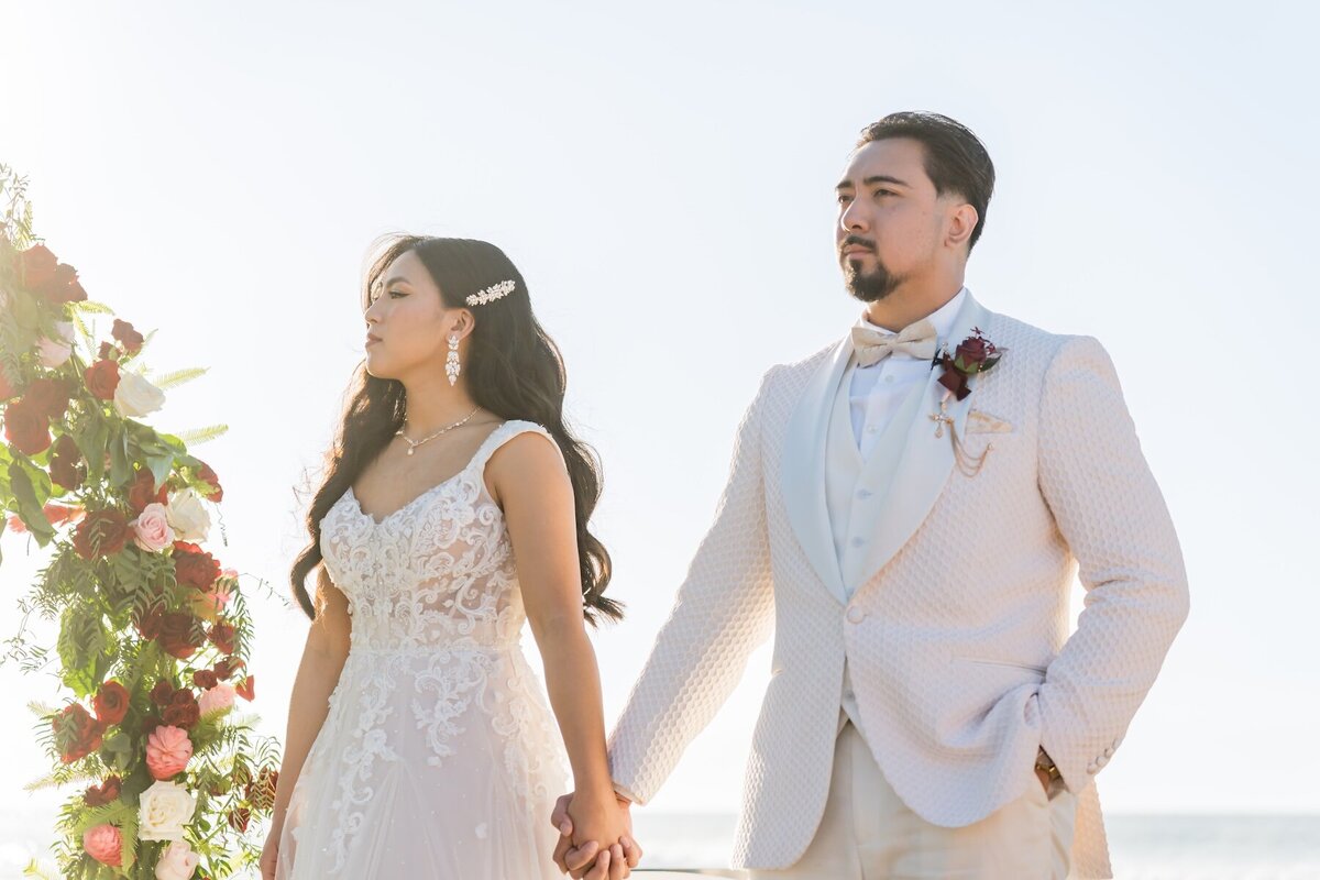 Big Island wedding photographers at oceanfront ceremony