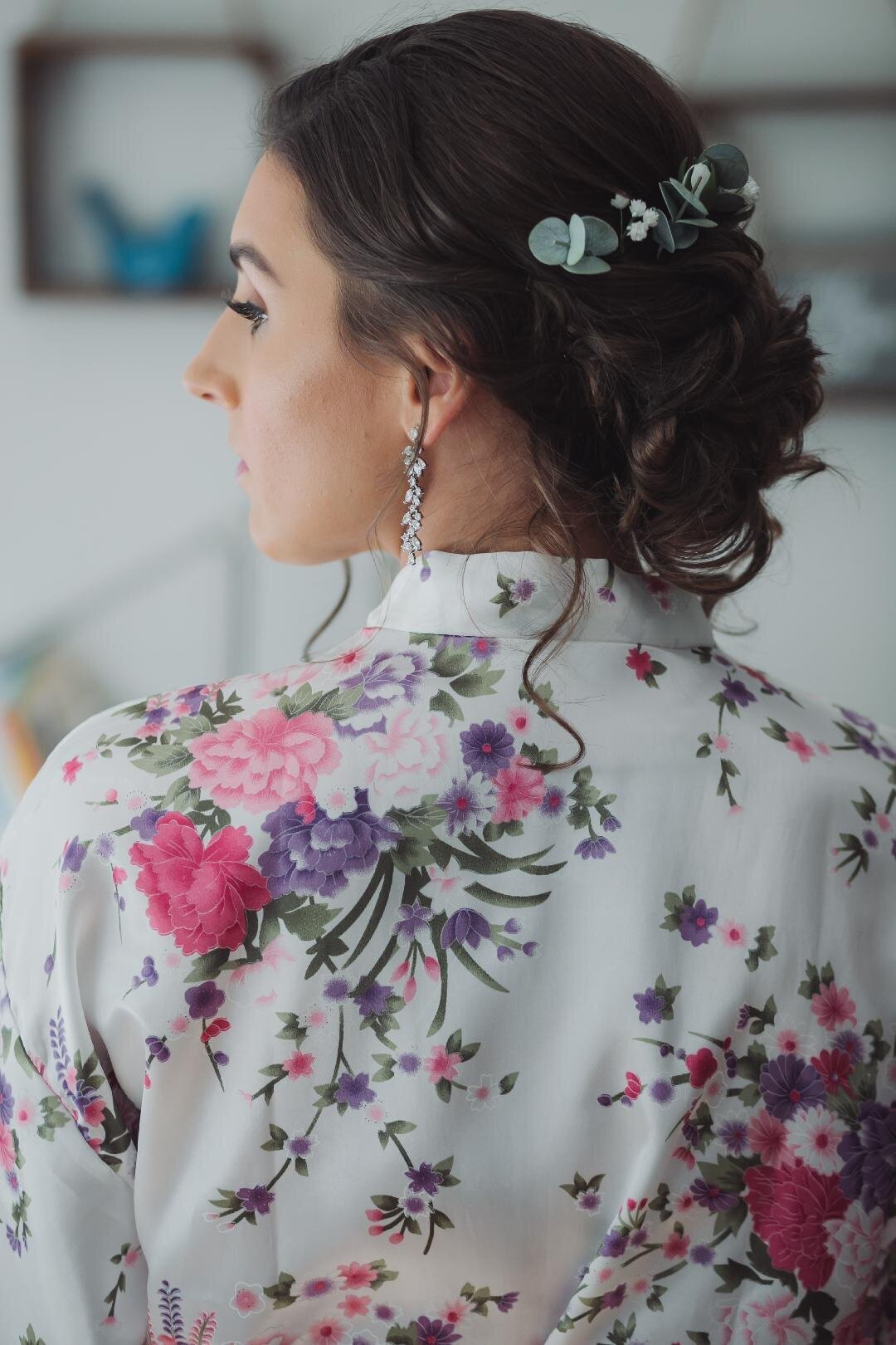 showing back of her hairstyle